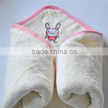 Alibaba China market bamboo hooded towel for pile soft for baby skin