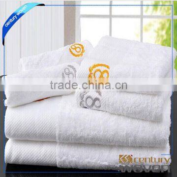 Luxury elegant Egyptian cotton white hotel towel