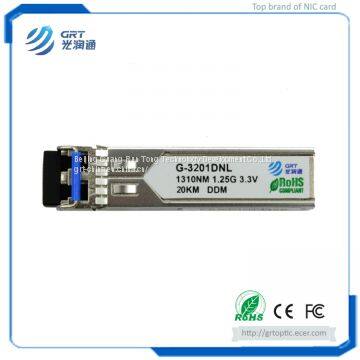 G-3201DNL 1.25Gbps 20km 1310nm SFP+ Commercial Level Fiber Optical Transceiver Module photo-2