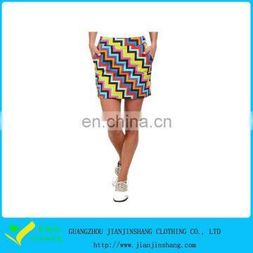 Special Sublimated Pattern Ladies High Qualtiy Fitness Golf Skorts