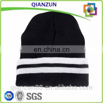Mens Fashion Stripe Knitted Beanie Winter Beanie Hat photo-2