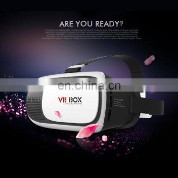 Wholesale Hot 2nd 3D VR Box Virtual Reality Cardboard Glasses Gamepad for Android Samsung IOS