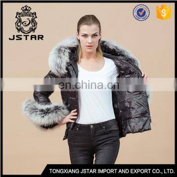 Xcellent Quality Long Light Thin Down Jacket With 100% raccoon Fur Hood