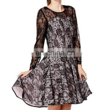 2016 New Arrivel Lace Dress Designs Ladies Fashion Lace Dresses photo-3