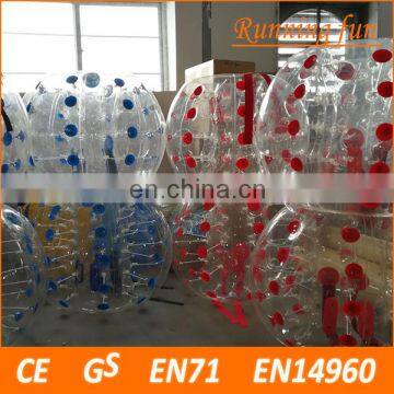 Promotional TPU/PVC inflatable giant soccer ball,inflatable plastic balls,bumper ball soccer