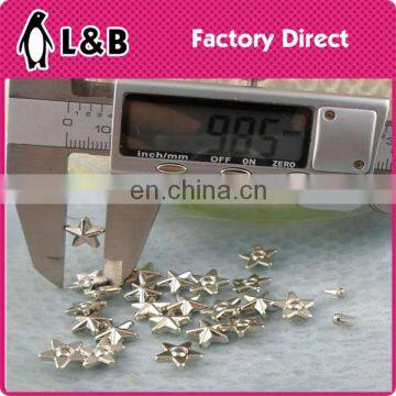 9.5mm wholesale fashion popular metal star rivet