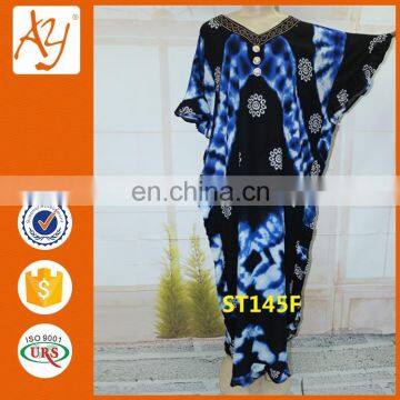 African traditional long gown kaftan dress stone work in dress for women