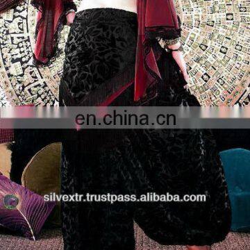 TRIBAL BURNOUT VELVET HAREM PANT