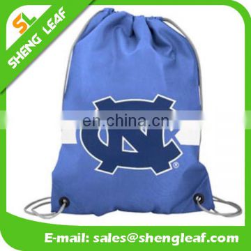 Factory direct promo custom printed polyester drawstring bag