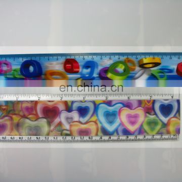 high quality lenticular effect UV printed ruler types