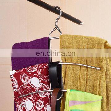 Multifunctional Fishbone Hanger, Good Quality Stainless Steel Scarf Pants Hanger photo-2