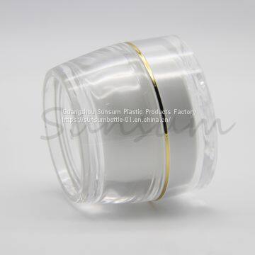 Luxury 30g Plastic Acrylic Double Wall Cream Jar for Facial Cream photo-5
