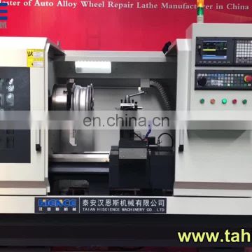 Diamond cut cnc wheel lathe cutting machine prices AWR32H