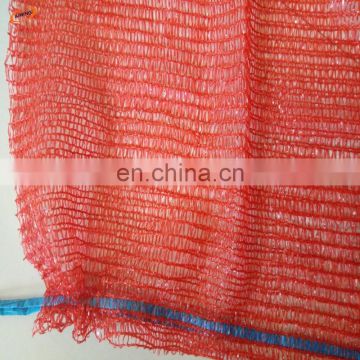 Pe raschel net bag packing fresh fruit vegetable mesh bag for potatoes onions