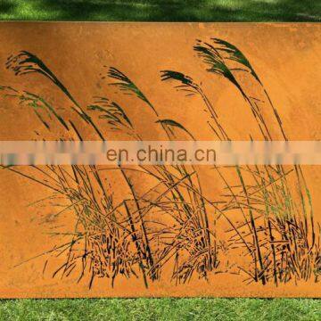 Laser Cut Realistic Corten Steel Garden Screen photo-4