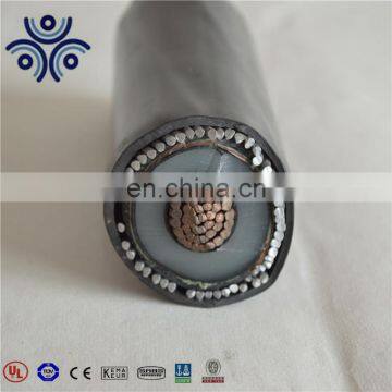 25KV Single core 70mm2 copper wire armoured aluminum power cable