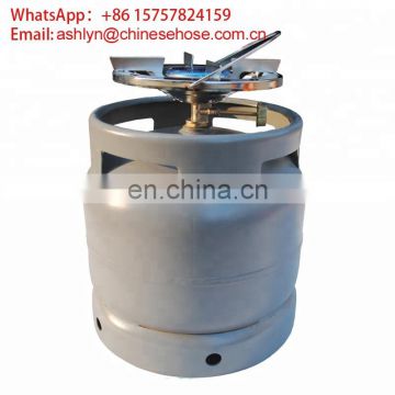 Low pressure and steel material LPG gas bottle in all sizes