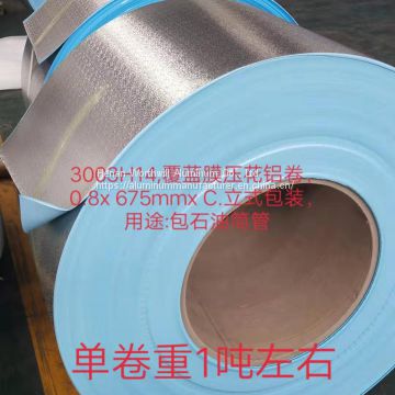 Polykraft Laminated Aluminum Coil/Embossed Aluminum coils with Polysurlyn&Polykraft Moisture Barrier