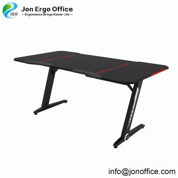 Ergonomic Gaming Desk w/ RGB Light Gaming Workstation Desk photo-3
