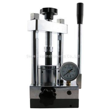 Manual hydraulic pellet press