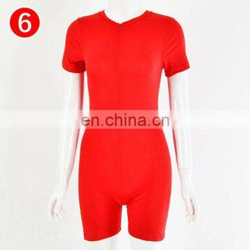 Sexy Black Zipper Rompers Long Sleeve Jumpsuit Woman Clothes Playsuit Bodysuit Bodycon Romper Shorts Overalls For Women Catsuit photo-7