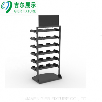 Hot sales retail store cap baseball hat display rack metal