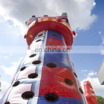 Firefighter Themed Inflatable Climbing Walls Rock Climb Tower Game For Events photo-3