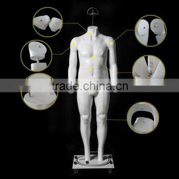 GH25 Ghost Mannequin Plus Size Fat Man Removable have magnetic Invisible men fiberglass Dummy Model