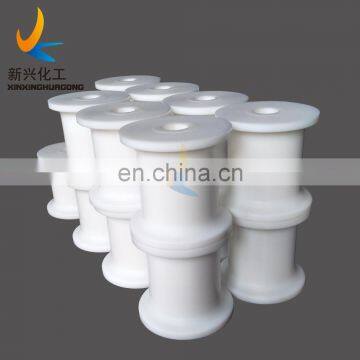 Green Profiled Bar Made by Pure UHMWPE Cnc Machine According to Your Drawing High Quality Customized UHMWPE Plastic Rollers UPE photo-3