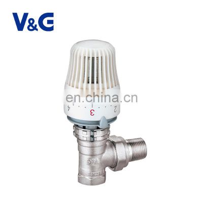 China Supplier 1/2 3/4 Inch Water Brass Thermostatic Radiator Valve