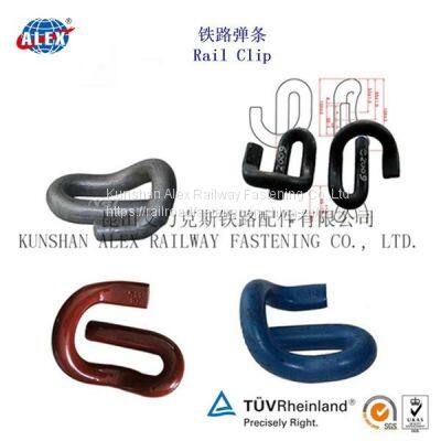 Railway Elastic Clip fastened on concrete sleeper