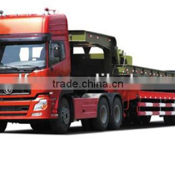 Dongfeng flat bed tractor trailer, semi trailer 40ton from China for sale