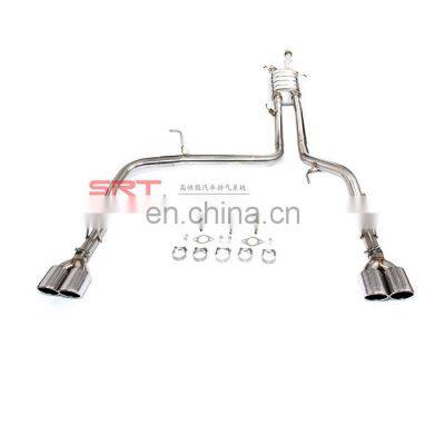 Hight quality exhaust system for Toyota Tundra downpipe with catalytic cat back with valve control stainless steel material