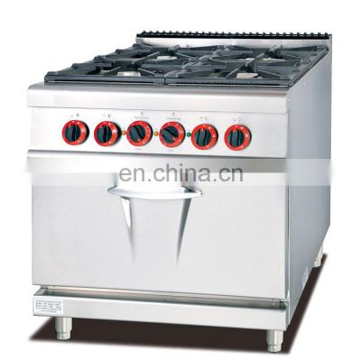 Gas Cooker Range with 4-Burner with Electric oven