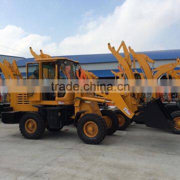 Hydraulic wheel loaders with rated 1800kg front end loader for sale