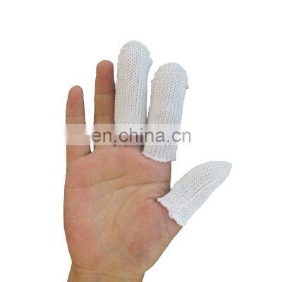 Stainless Steel Wire Cut Resistant Finger Cots Level 5 wood carve carving fine industrial work finger sleeves