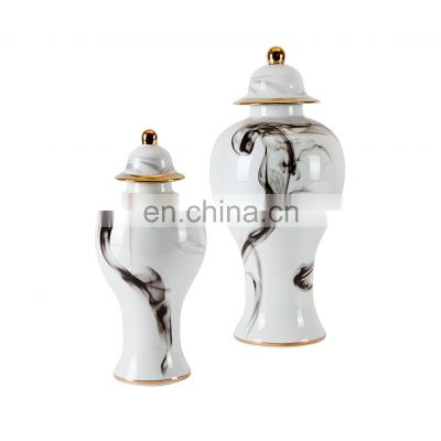 Luxury Chinese Hand Painted Porcelain Ginger Jar Retro Home Decoration Accessories