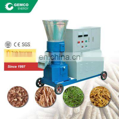 flat die model wood coffee husk pellet making machinery