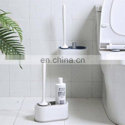 оптовая продажа 2 в 1 держателя для туалетной щетки, пластиковая туалетная щетка для мытья чаши, изготовитель держателя для туалетной щетки из нержавеющей стали photo-2