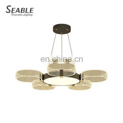 Simple Hanging Indoor Decoration Acrylic Ceiling Chandelier Modern LED Pendant Light