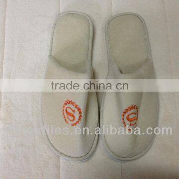 High quality hotel slipper with emb.