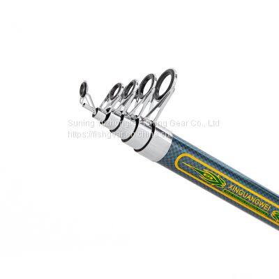 Manufacturers Selling 2.1m 2.4m 2.7m 3m 3.6m Carbon Fiber Fishing Rod Telescopic Sea Fishing Handmade photo-2
