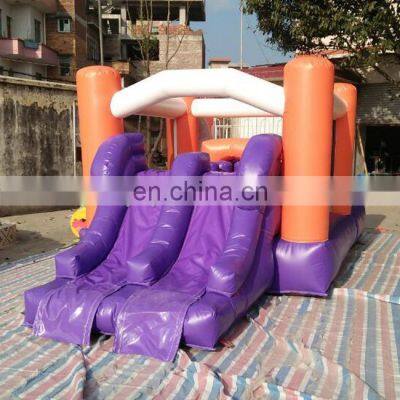 Outdoor funny inflatable playhouse jumping castle bouncer slide for kids