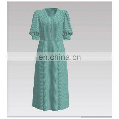 Popular Products Vertical Strip Polyester Cotton Seersucker Fabric TC Seersucker photo-4