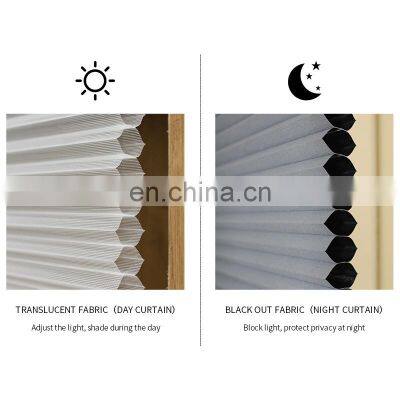Custom Dual Cell Light Filtering Honeycomb Blinds Blackout Shade Cellular Honeycomb Shade Wifi Smart