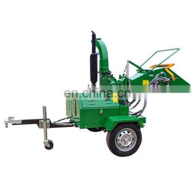 china 40hp wood chipper shredder  trituradora de madera mini diesel hydraulic wood chipper with ce for sale