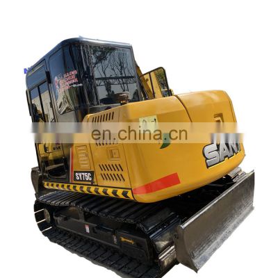 Chinese Top brand Used excavator SANY SY75C with Mitsubishi Engine cheap price on sale in Shanghai