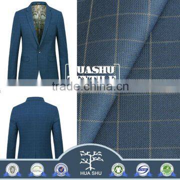 High quality with low price Environment-friendly suit polyester ranyon plaid fabric                        
                                                Quality Choice