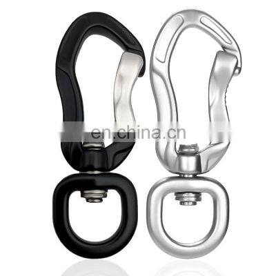 JRSGS Hot Sale Light Weight Aluminum Carabiner Multi Tool 4kN Swivel Carabiner hook for Dog Leash