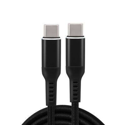 Nylon Braided USB-C to USB-C 3A Fast Charging Cable Type C Charger for Apple Macbook Huawei P40 photo-4